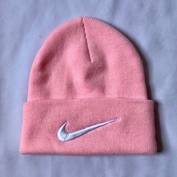 nike pink beanie